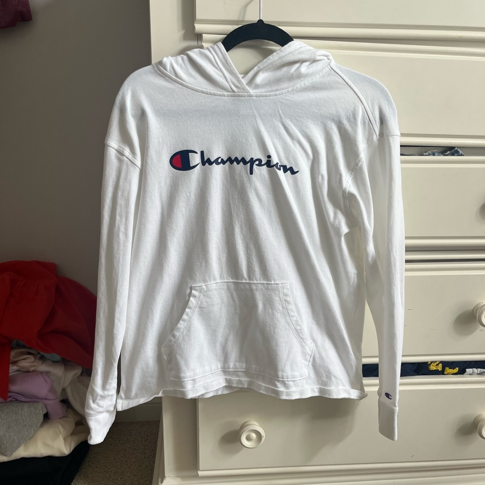 Champion white hoodie